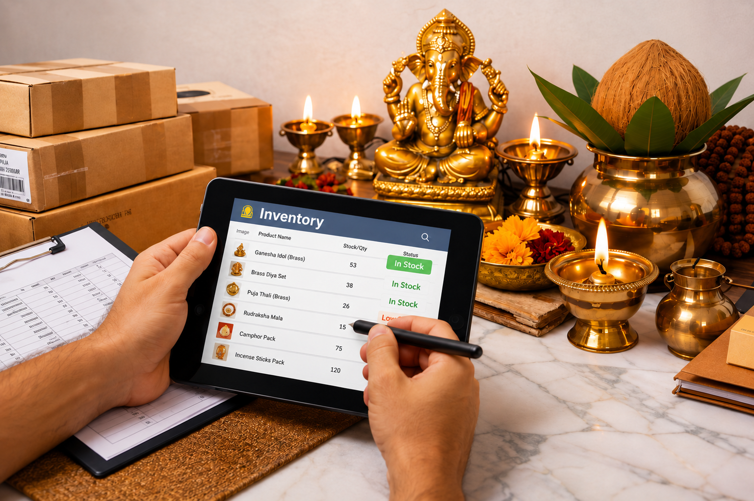 Inventory Management for Puja Item Sellers