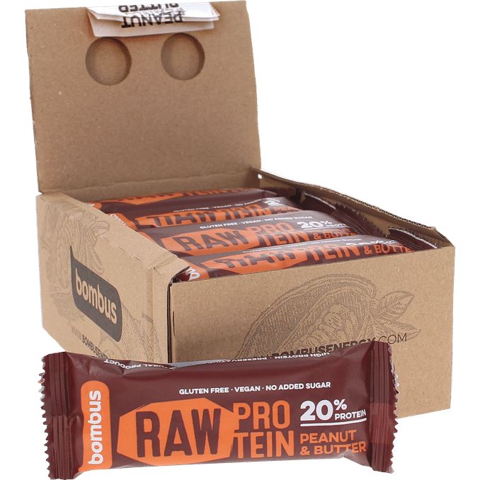 Bombus Raw Protein Raw Proteinbar Peanut Butter