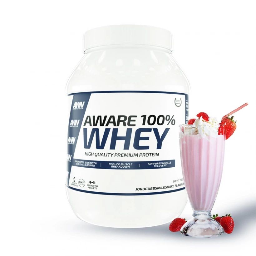 Aware Nutrition 100% Whey Strawberry Milkshake