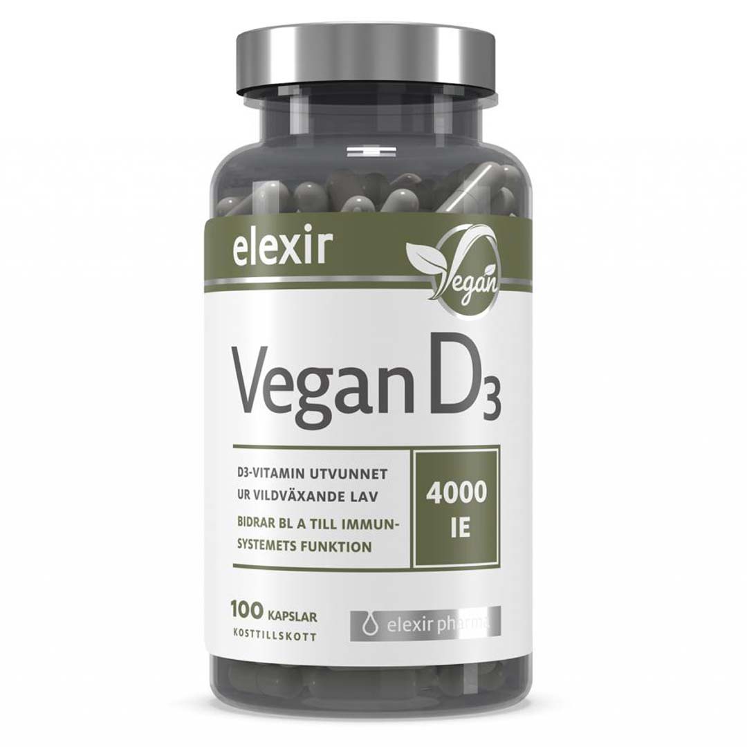 Elexir Pharma D3 Vegan Vitamin 4000ie