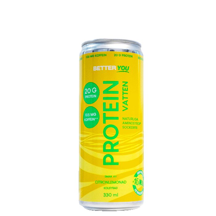 Proteinvatten Koffein Citronlemonad