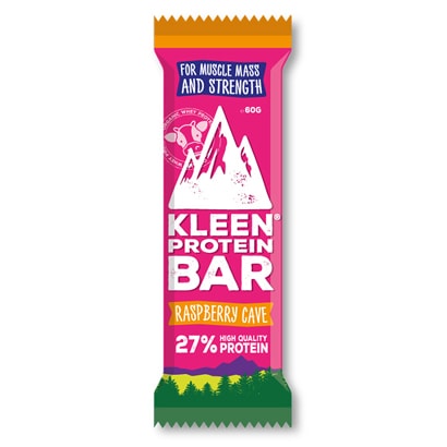 Kleen Whey Protein Bar Raspberry Cave