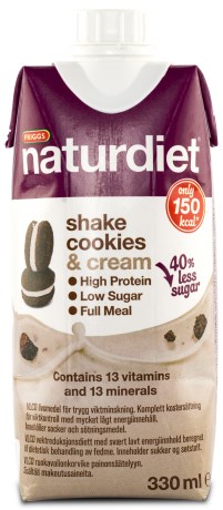 Naturdiet Shake Cookies and Cream