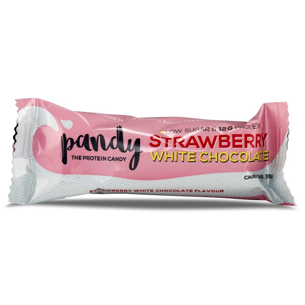 Pandy Candy Bar Strawberry White Chocolate