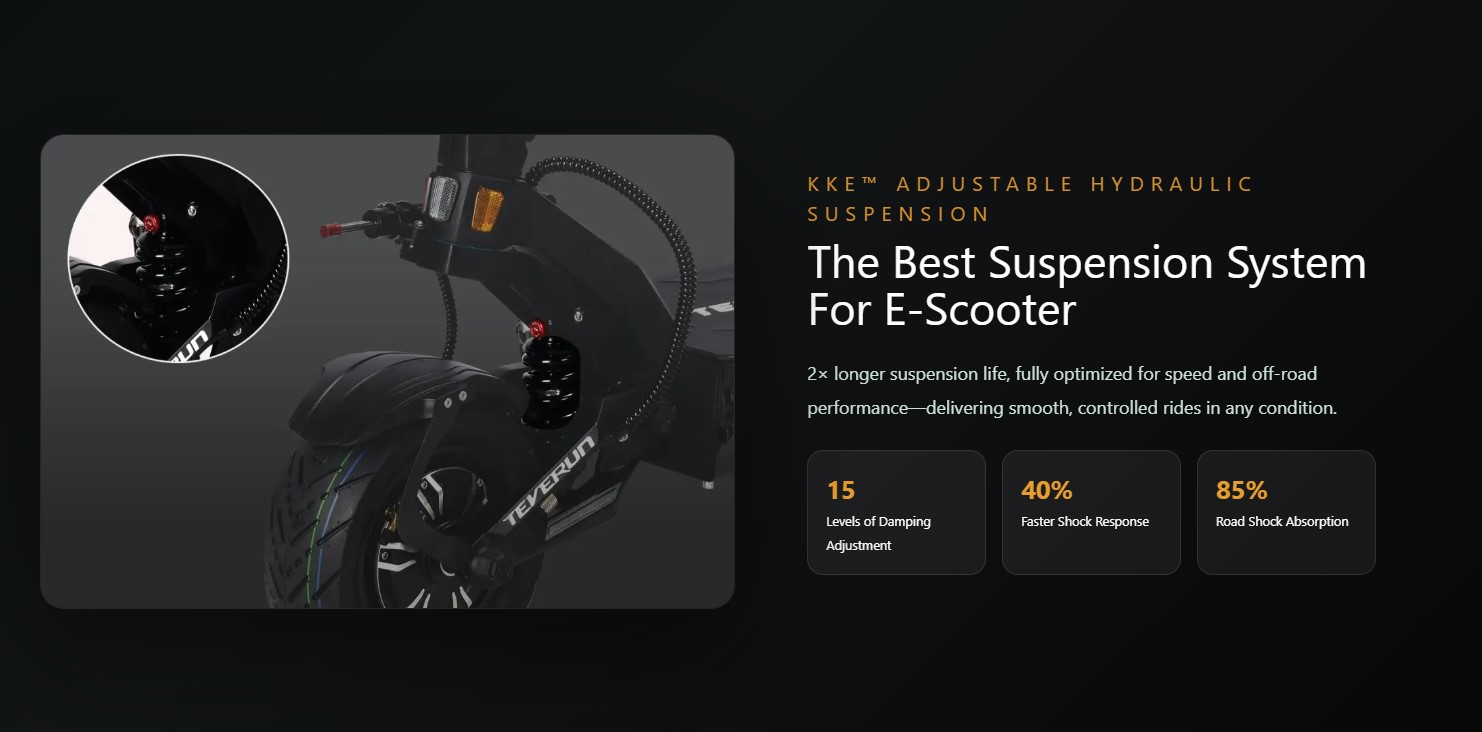 Smart Dashboard & NFC Lock: Includes a large, crisp, full-color LED display that integrates an NFC card locking mechanism. The scooter will not power on without tapping your designated NFC card, acting as a great theft deterrent.
