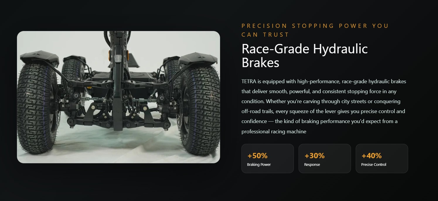 Smart Power Balancing: Features an intelligent controller module that automatically balances and redirects power to the remaining wheels if one loses traction.