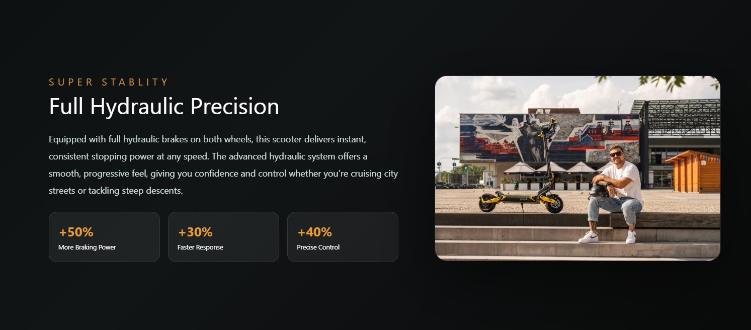 Tires & Comfort: Rolls on robust 10-inch pneumatic (pneumatinės su kamera) tires backed by spring suspension to smooth out rough city roads.
