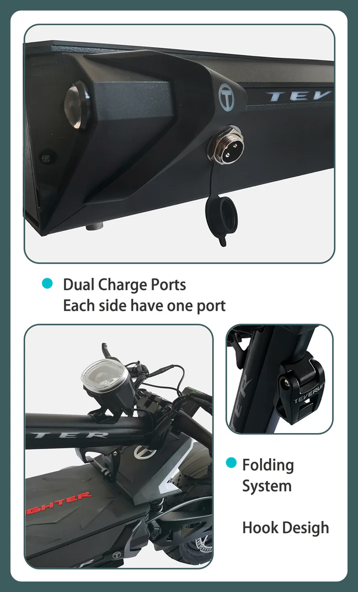 Frame & Folding: Forged from high-grade aluminum alloy and steel with an ultra-secure 3-point folding latch. It weighs roughly 36–44 kg (79–97 lbs) depending on the year's structural refinement, keeping it just light enough to lift into a car trunk.
