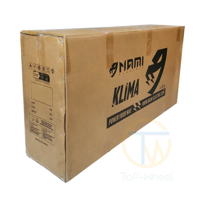 Battery Specs: Upgraded 60V 30Ah pack utilizing premium LG 21700 cells (the standard non-Max Klima uses a smaller 25Ah pack).Claimed Range: Up to 60–75 miles (100–120 km) under ideal eco conditions.Real-World Range: Approximately 25–35 miles under aggressive, high-speed, or real-world commuter riding styles.Charging: Includes a 5A fast charger that fully replenishes the battery in roughly 5 to 6 hours via a secure two-pin charge port.
