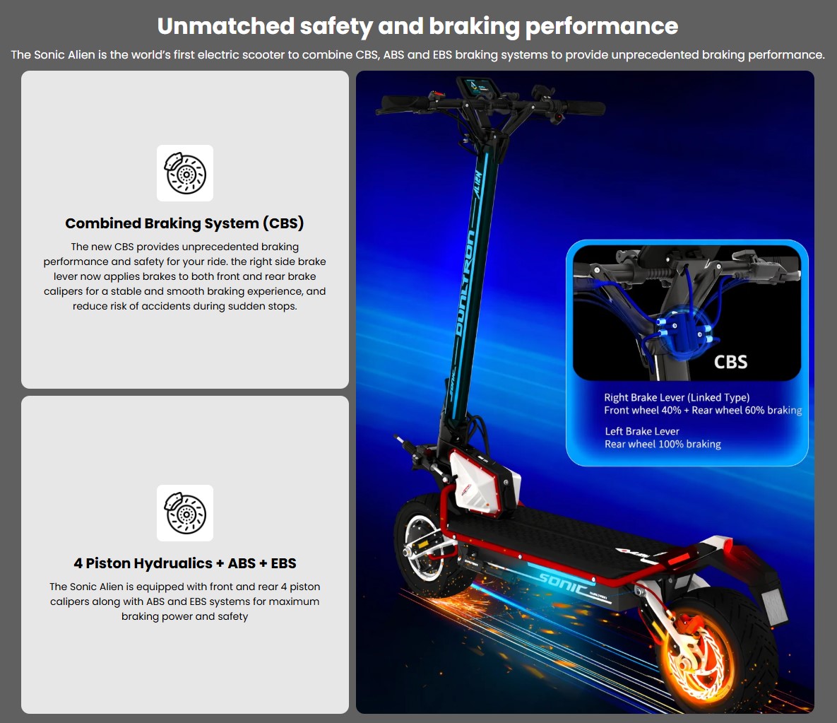 EV-Grade Anti-Theft & Telematics: Built out-of-the-box with a hardware GPS tracker, physical anti-theft alarm, electronic wheel locking, and smoke/temperature sensors all communicating live with the Dualtron App.Maintenance-Friendly Architecture: Designed to eliminate the frustrating wiring "bird's nests" of past iterations. Motor quick-disconnect cables are cleanly hidden directly inside the swingarms, making tire changes and brake tune-ups effortless.