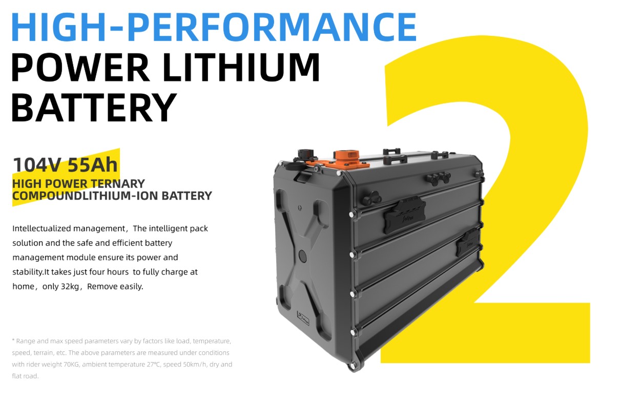 Range: Delivers up to 60–70 miles (approx. 100 km) of trail riding on a single charge.