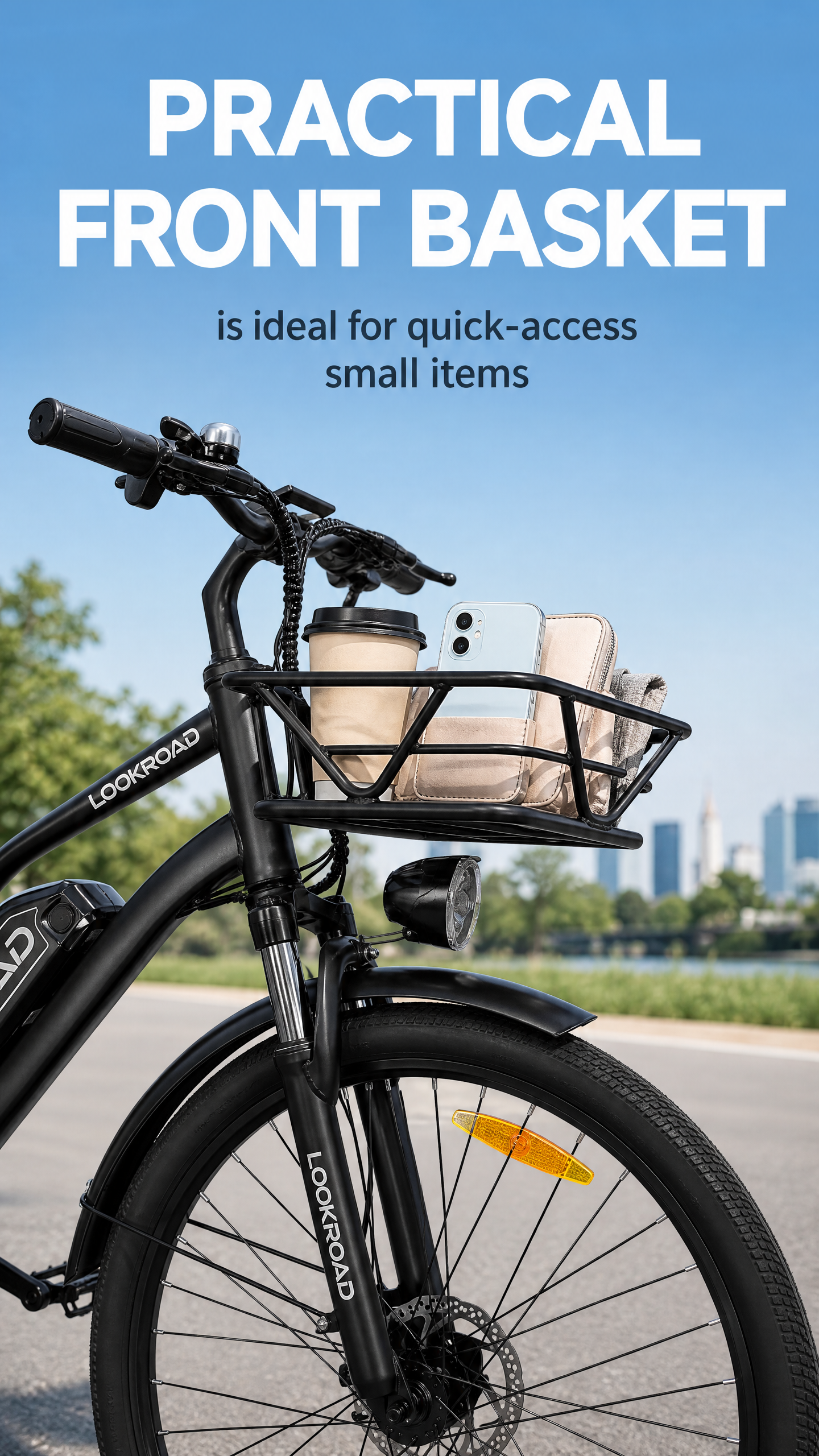 Color LCD Display
The LOOKROAD L28 MIN Electric Bike comes with a color LCD display that clearly shows essential riding information.
Monitor your speed, battery level, distance, and assist mode easily while riding.
The intuitive display helps riders stay informed and enjoy a smarter, more convenient electric bike experience.