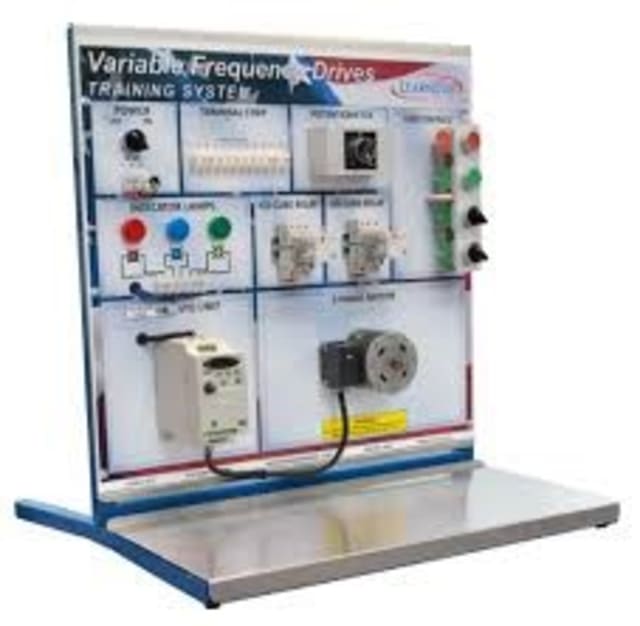 This image depicts an electrical training display setup with different wires and testing mechanisms.