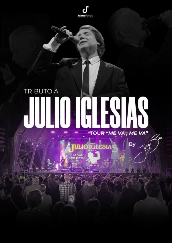 Logo de "me Va , Me Va" Tributo Julio Iglesias