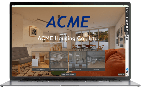 Presentation mode top screen