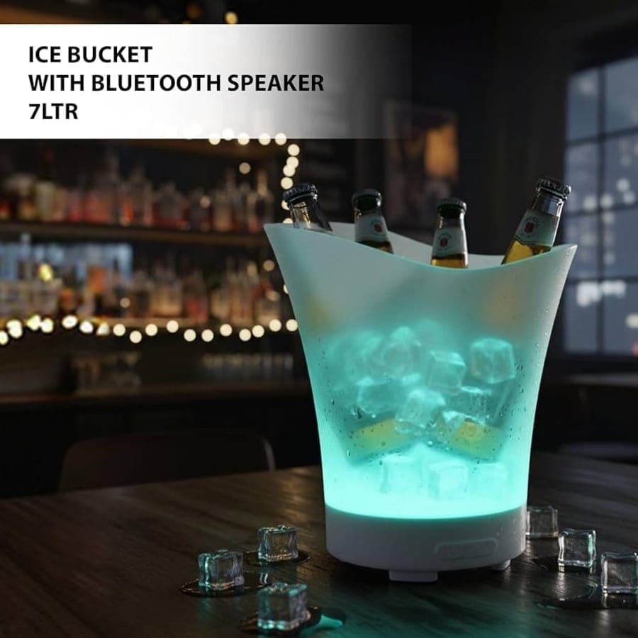 7L Ice Bucket with LED Lights and Bluetooth Speaker - photo 1