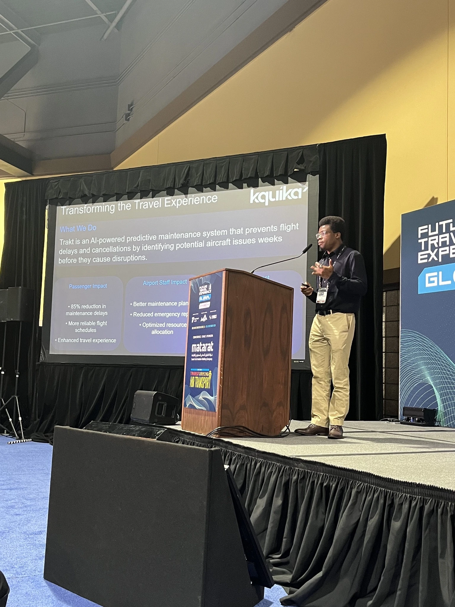 Victor giving a talk 