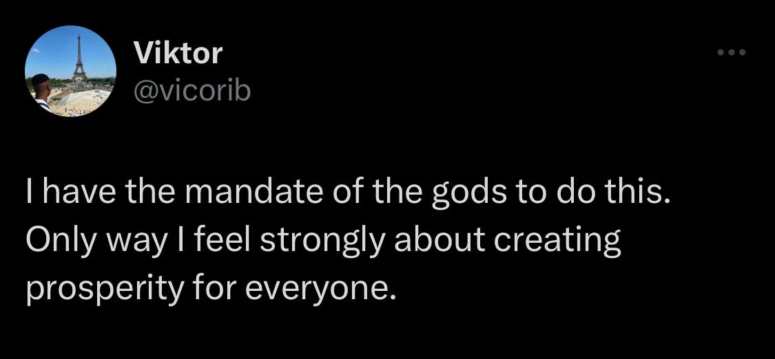 A screenshot of my tweet
