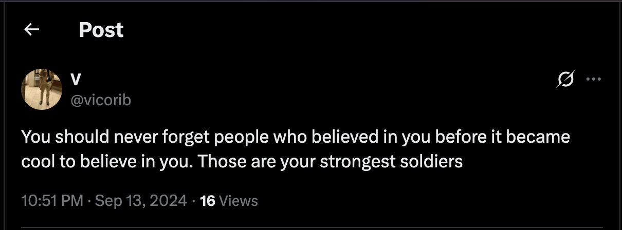 One of my tweets