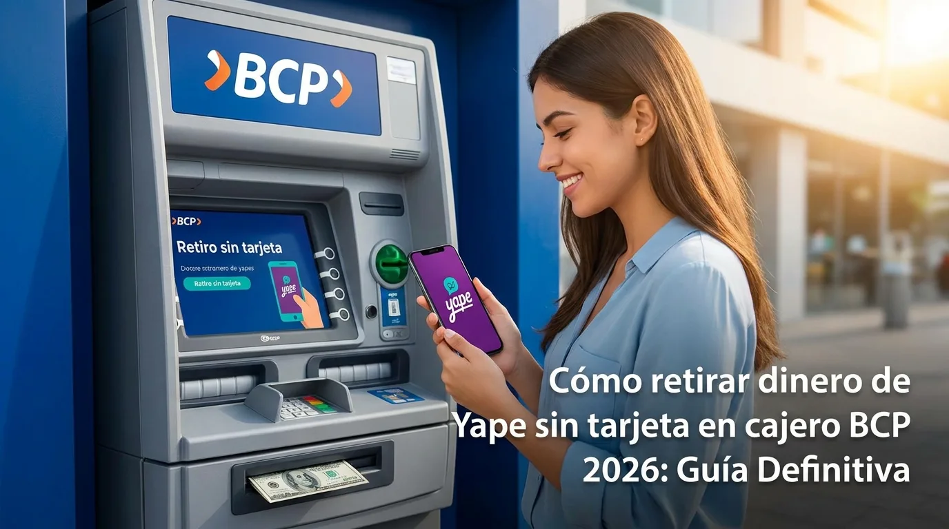 Cómo retirar dinero de Yape sin tarjeta en cajero BCP 2026: Guía Definitiva