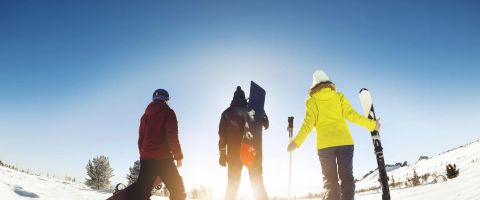 Quiet ski slopes outside the school holidays