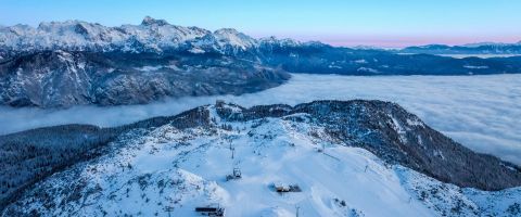 High-altitude snow-sure ski resort with reliable snow cover