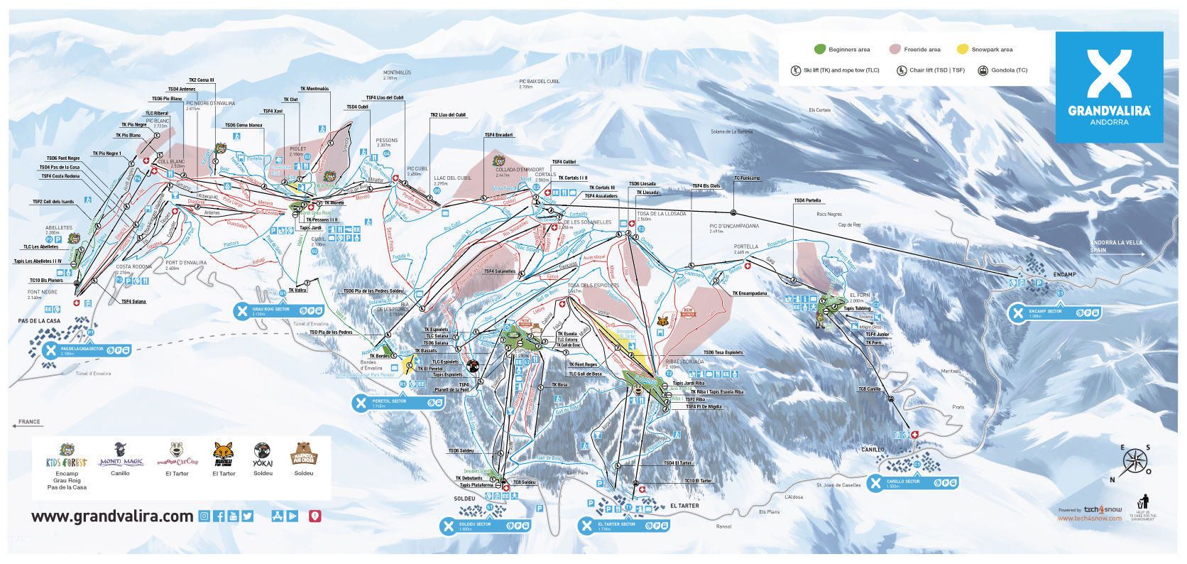 Encamp piste map