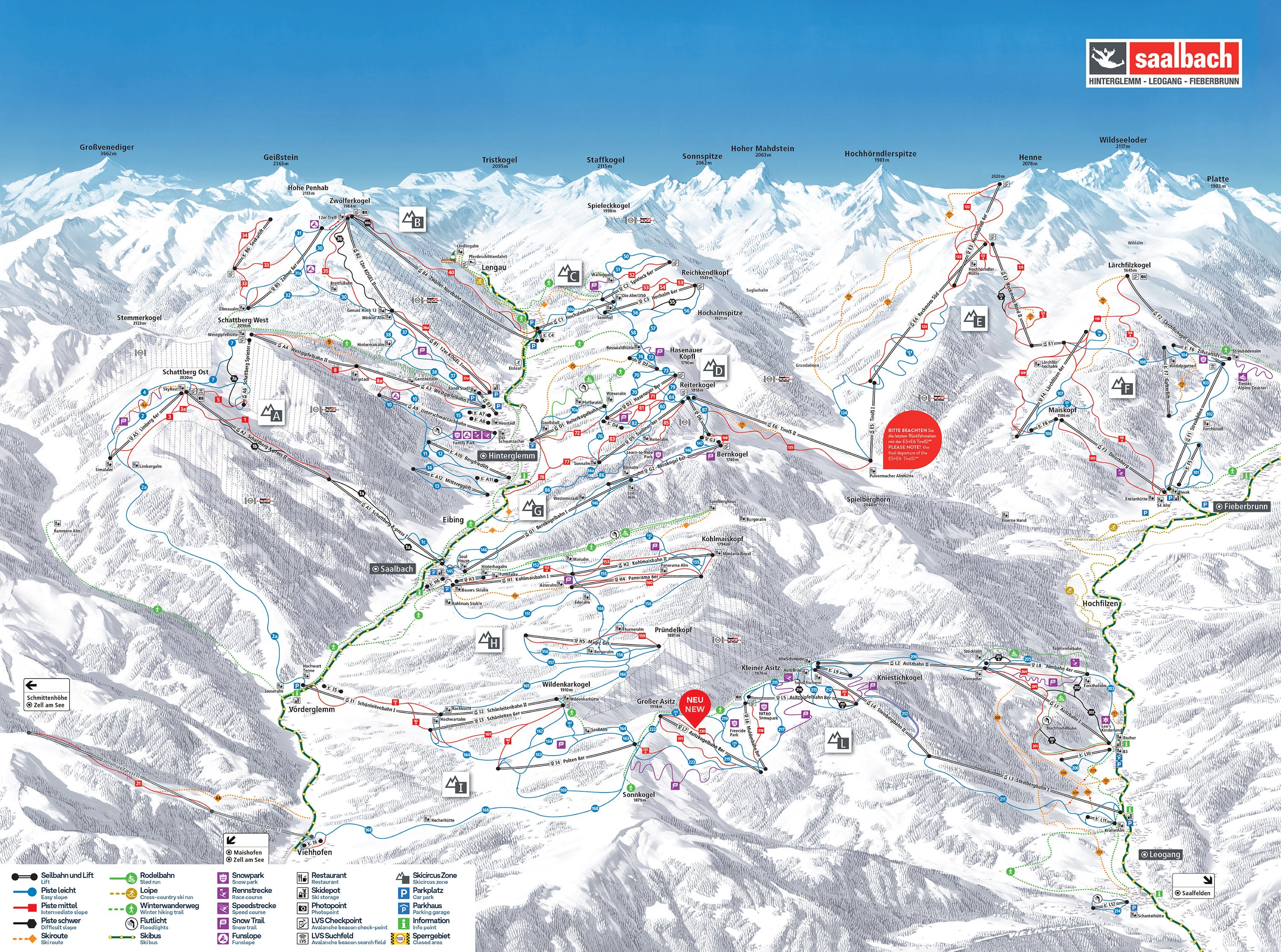 Skicircus piste map