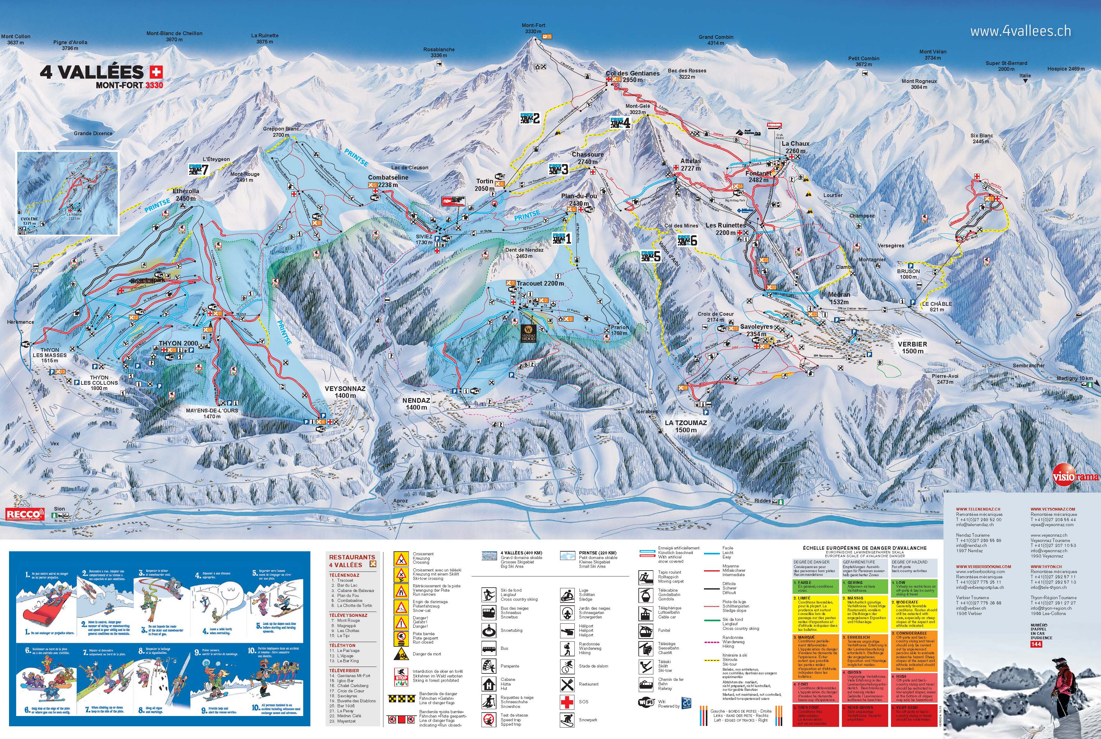 Nendaz piste map