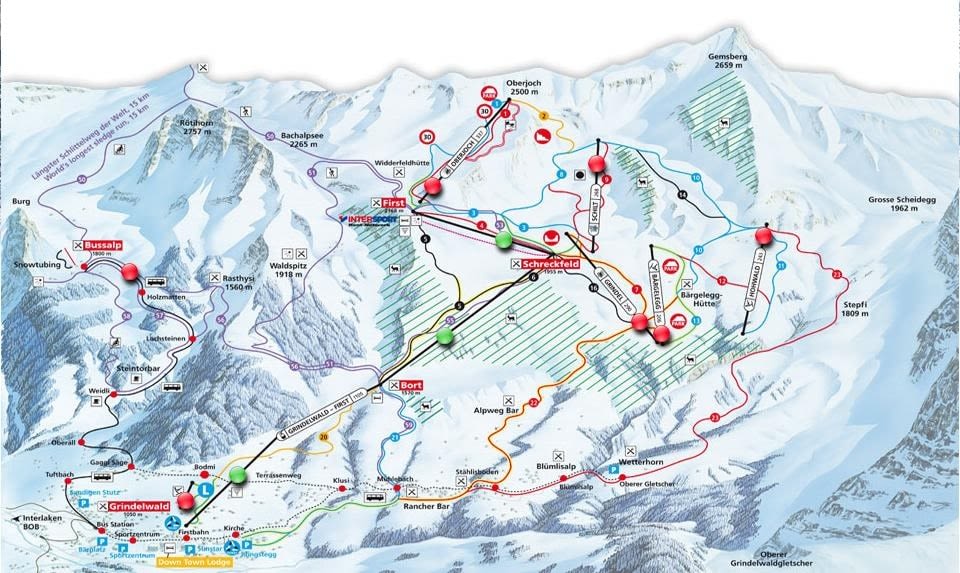 Grindelwald piste map