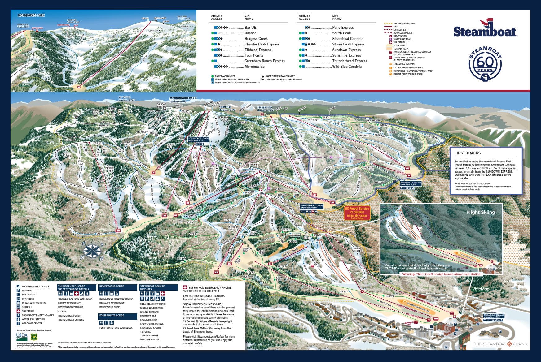 Steamboat piste map