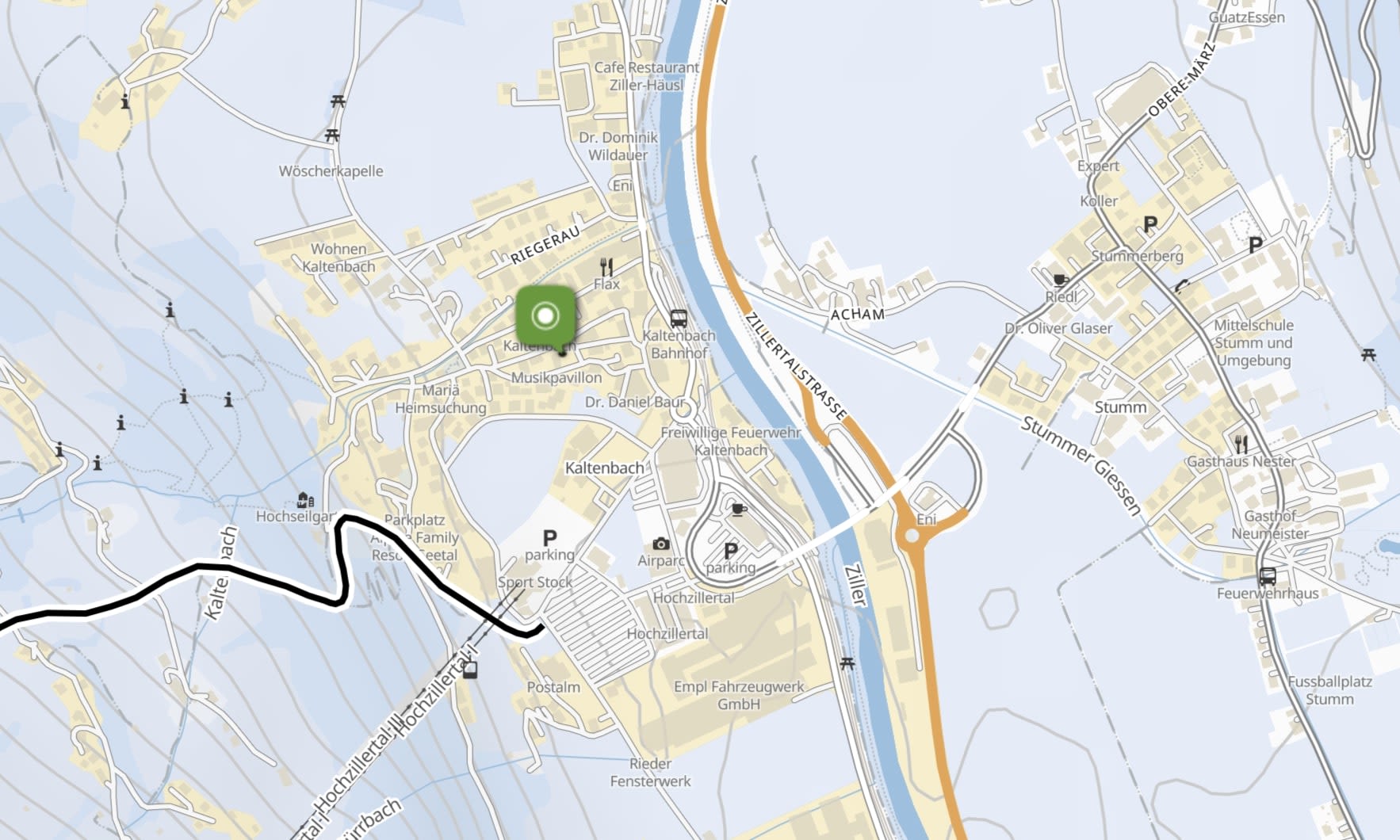 Kaltenbach map Kaltenbach map