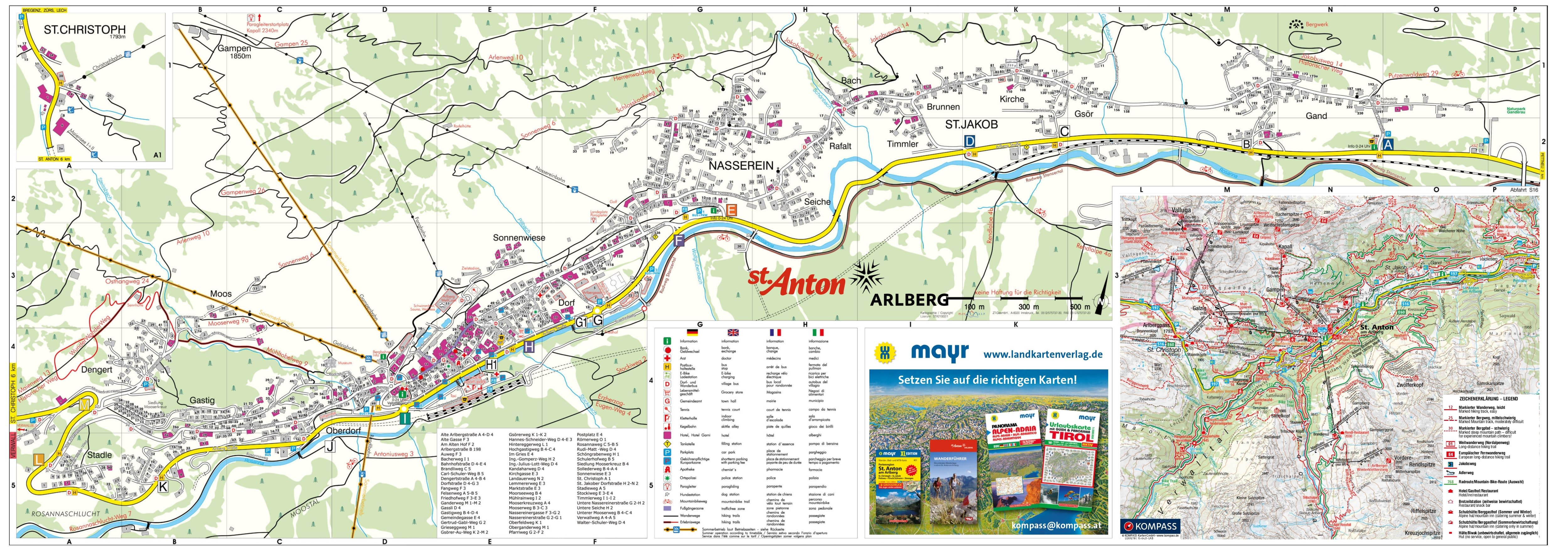 St. Anton map St. Anton map