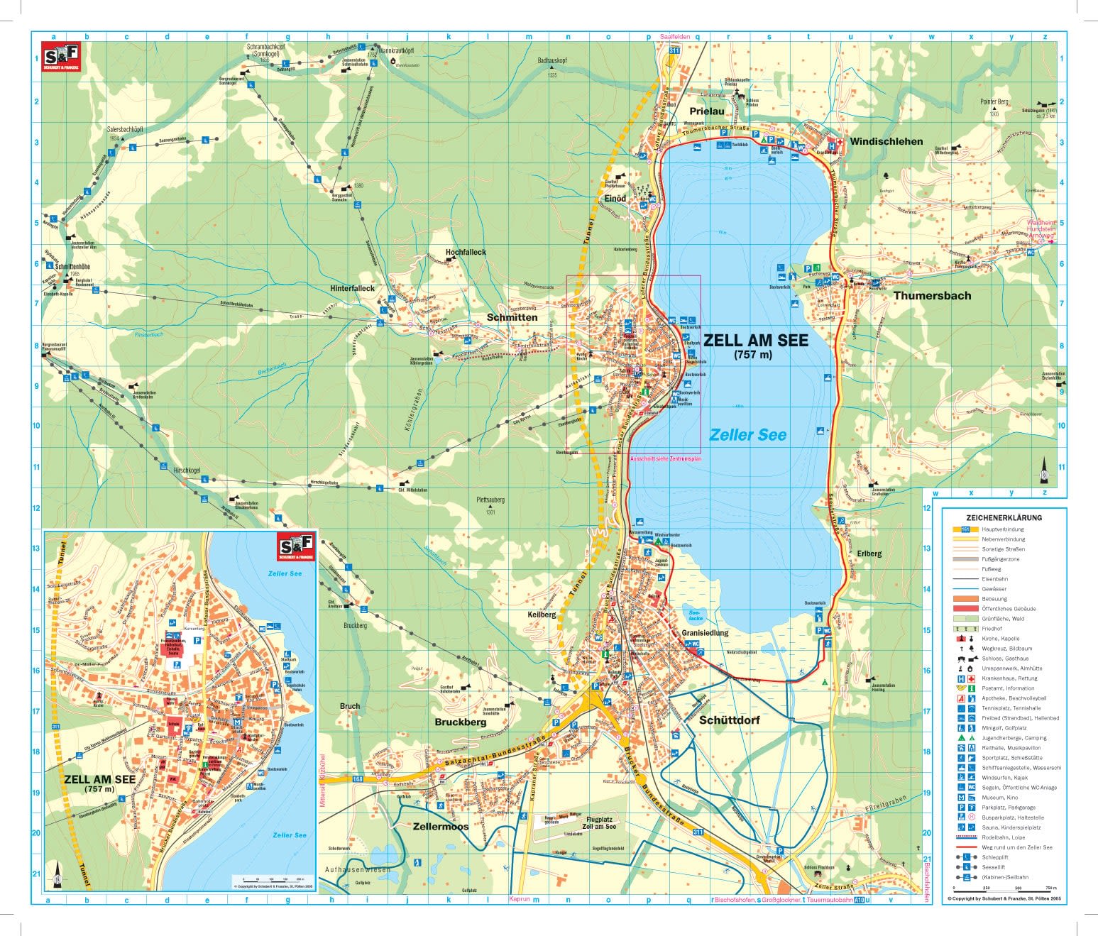Zell am See map