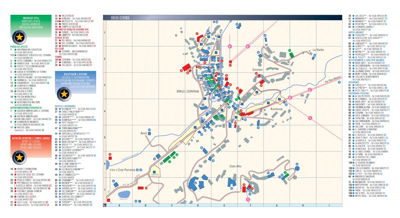 Breuil-Cervinia map