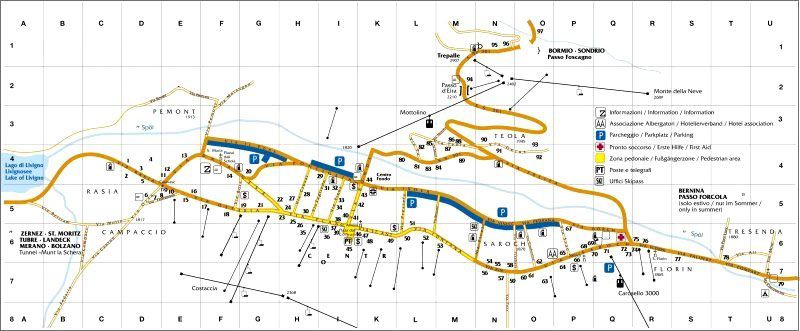 Livigno map Livigno map