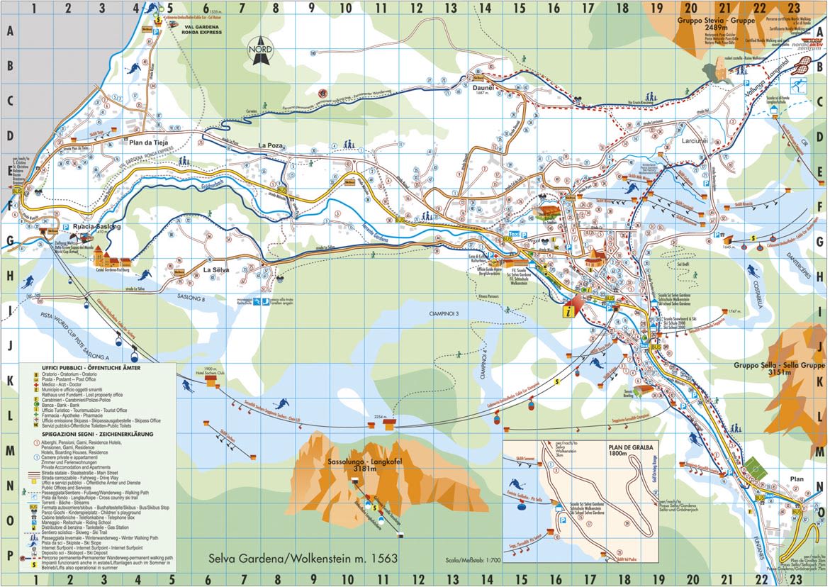 Val Gardena map