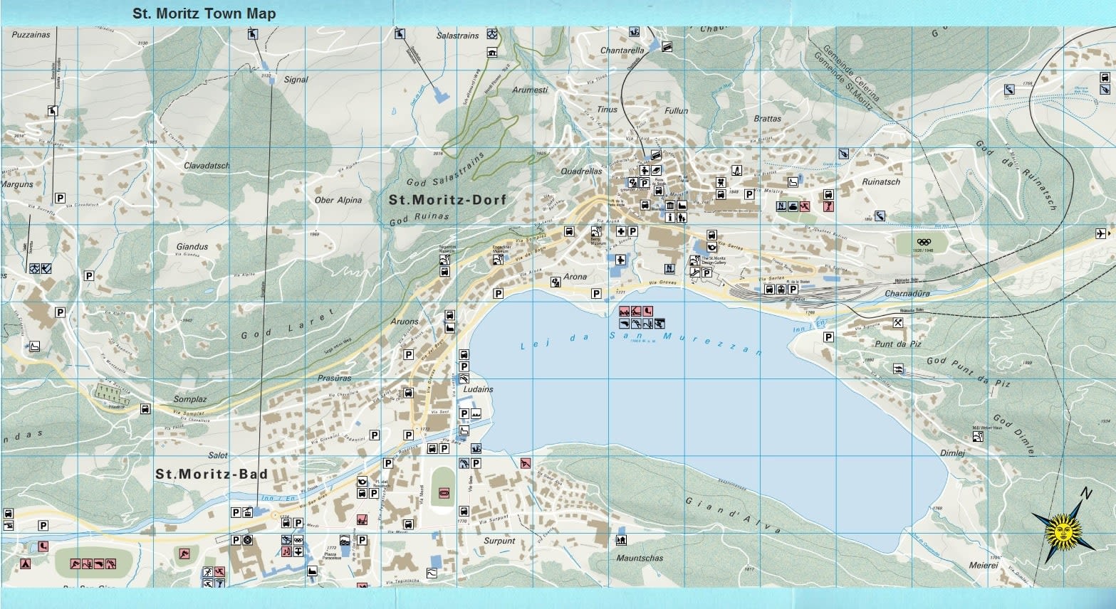 St. Moritz map