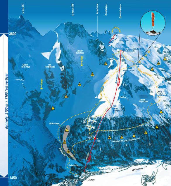 La Grave ski resort piste map