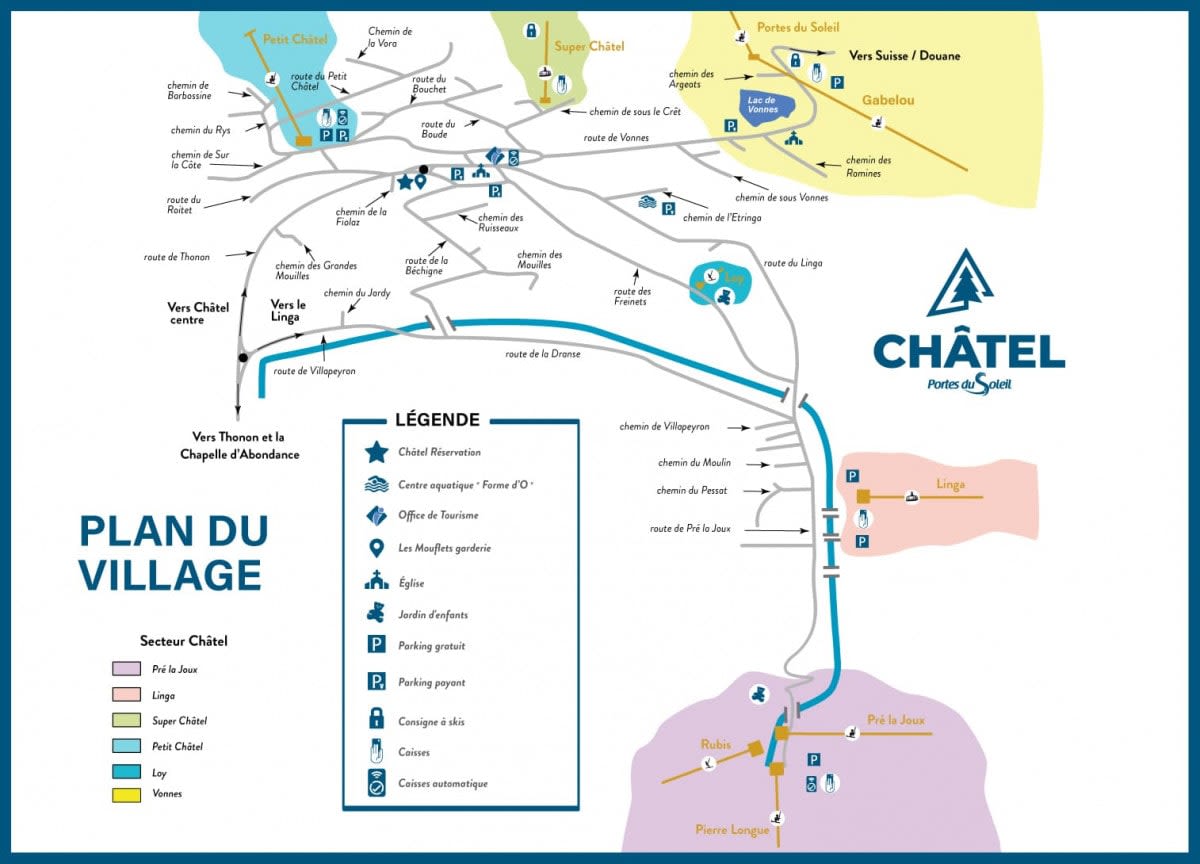 Châtel map