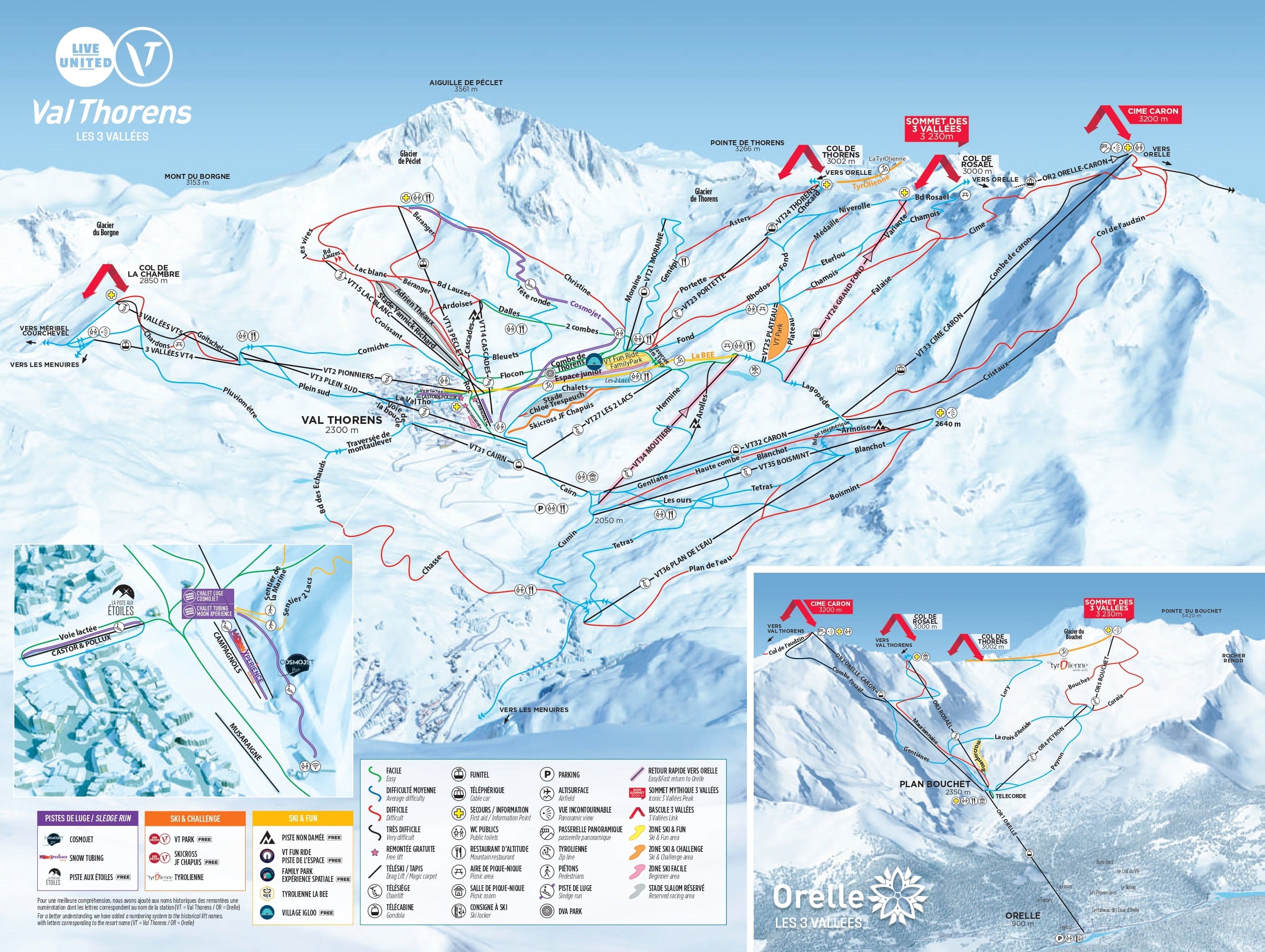 Val Thorens piste map