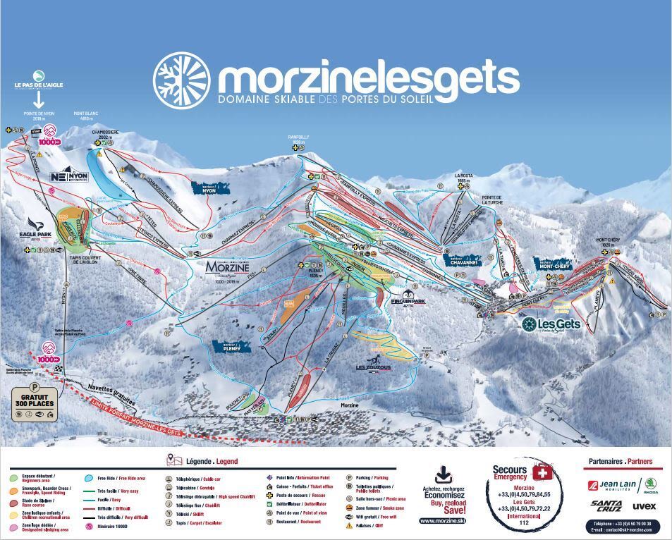 Morzine piste map