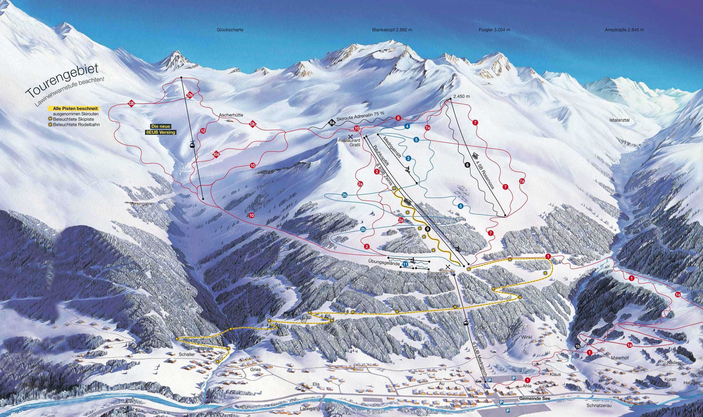 See piste map
