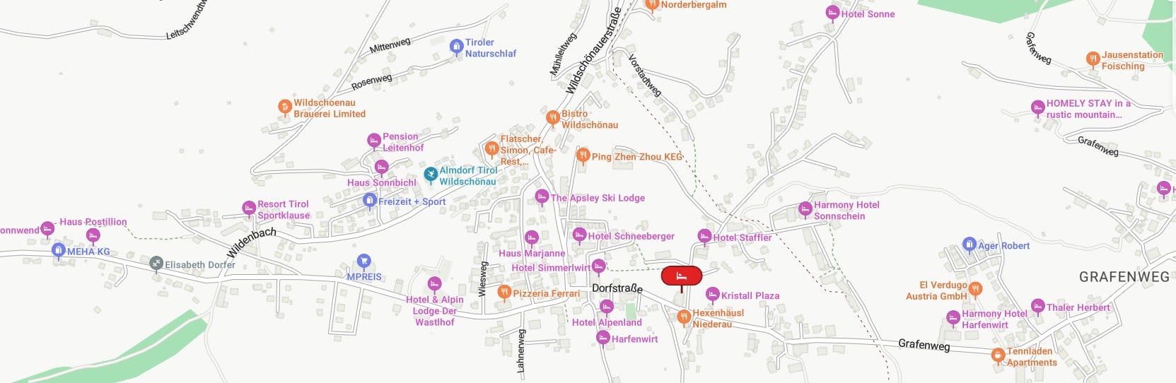 Niederau map Niederau map