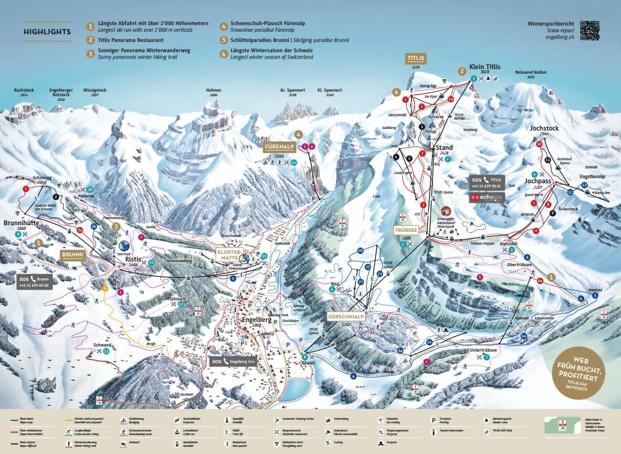 Engelberg piste map