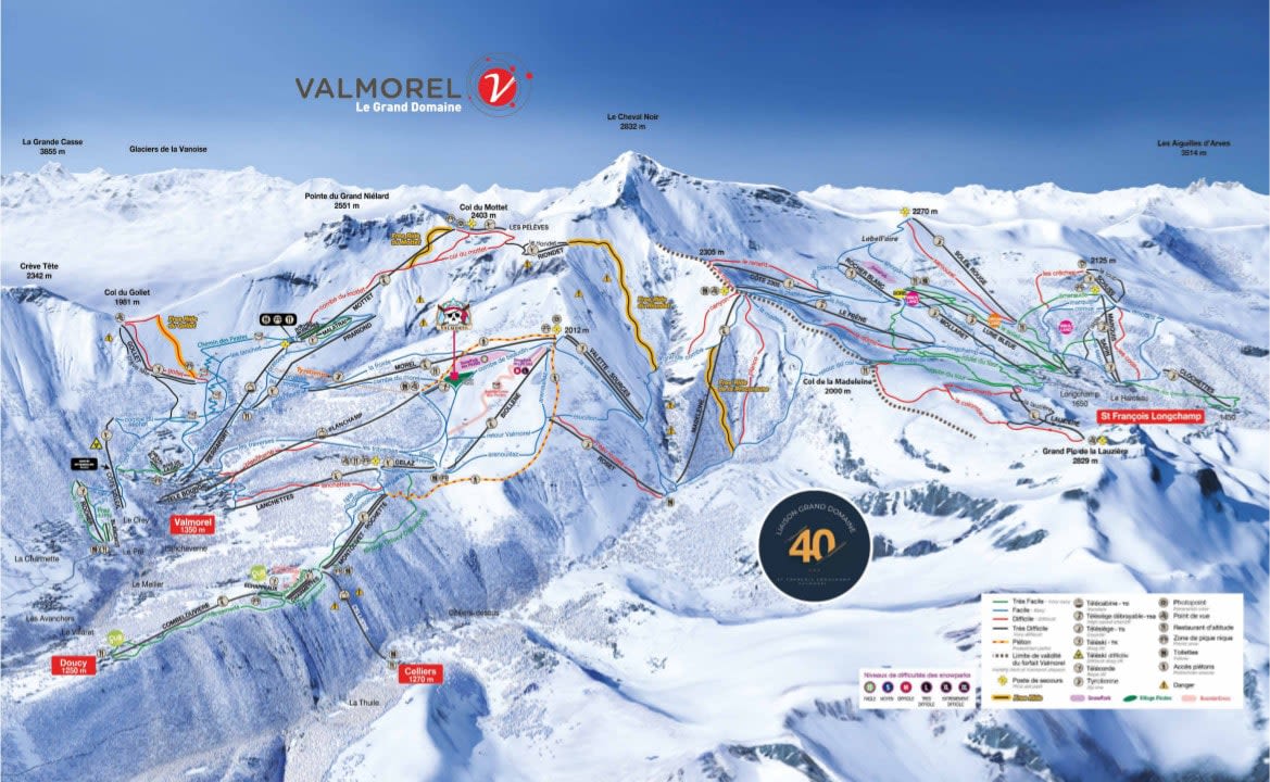 Le Grand Domaine piste map