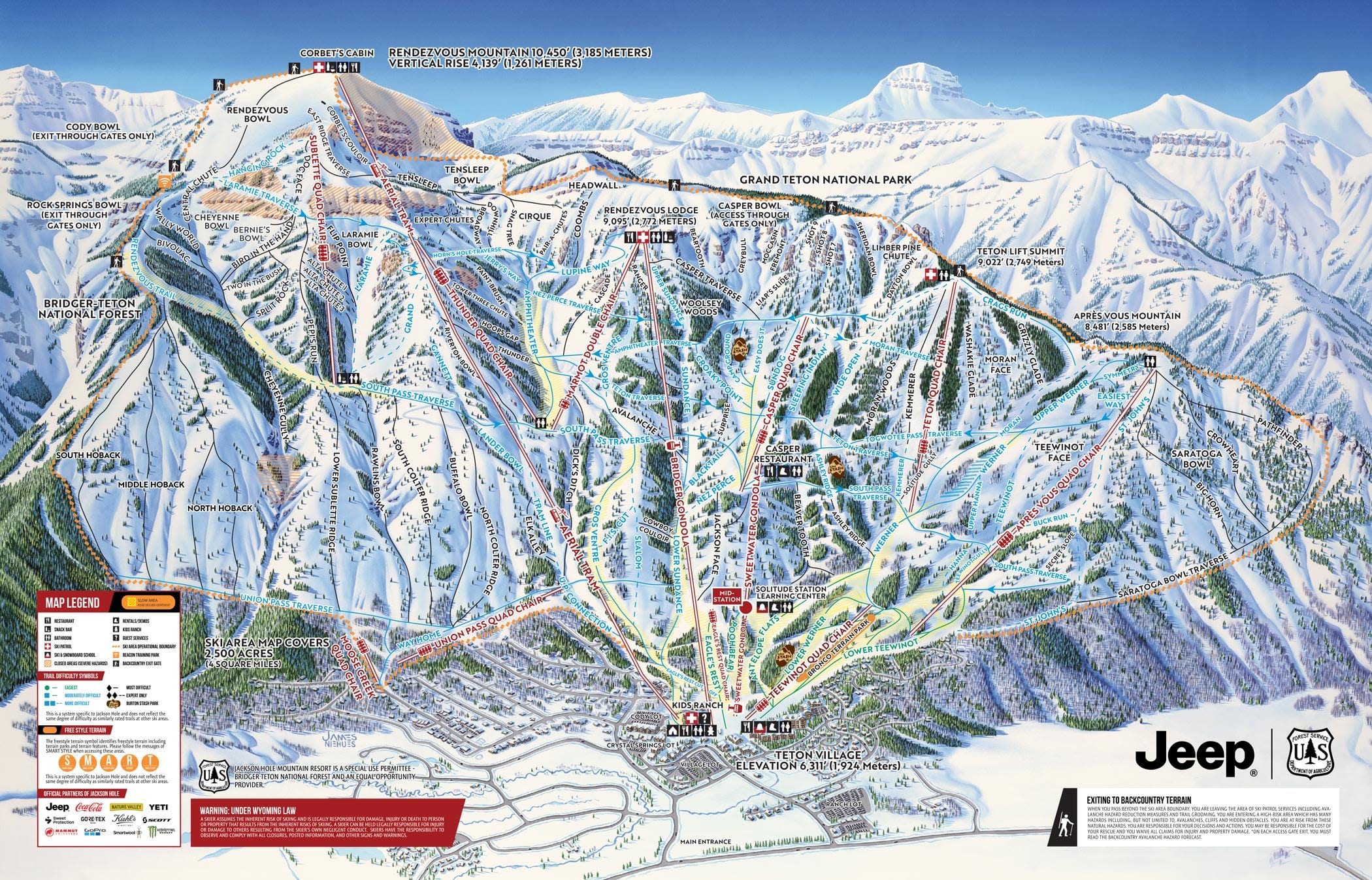 Jackson Hole piste map