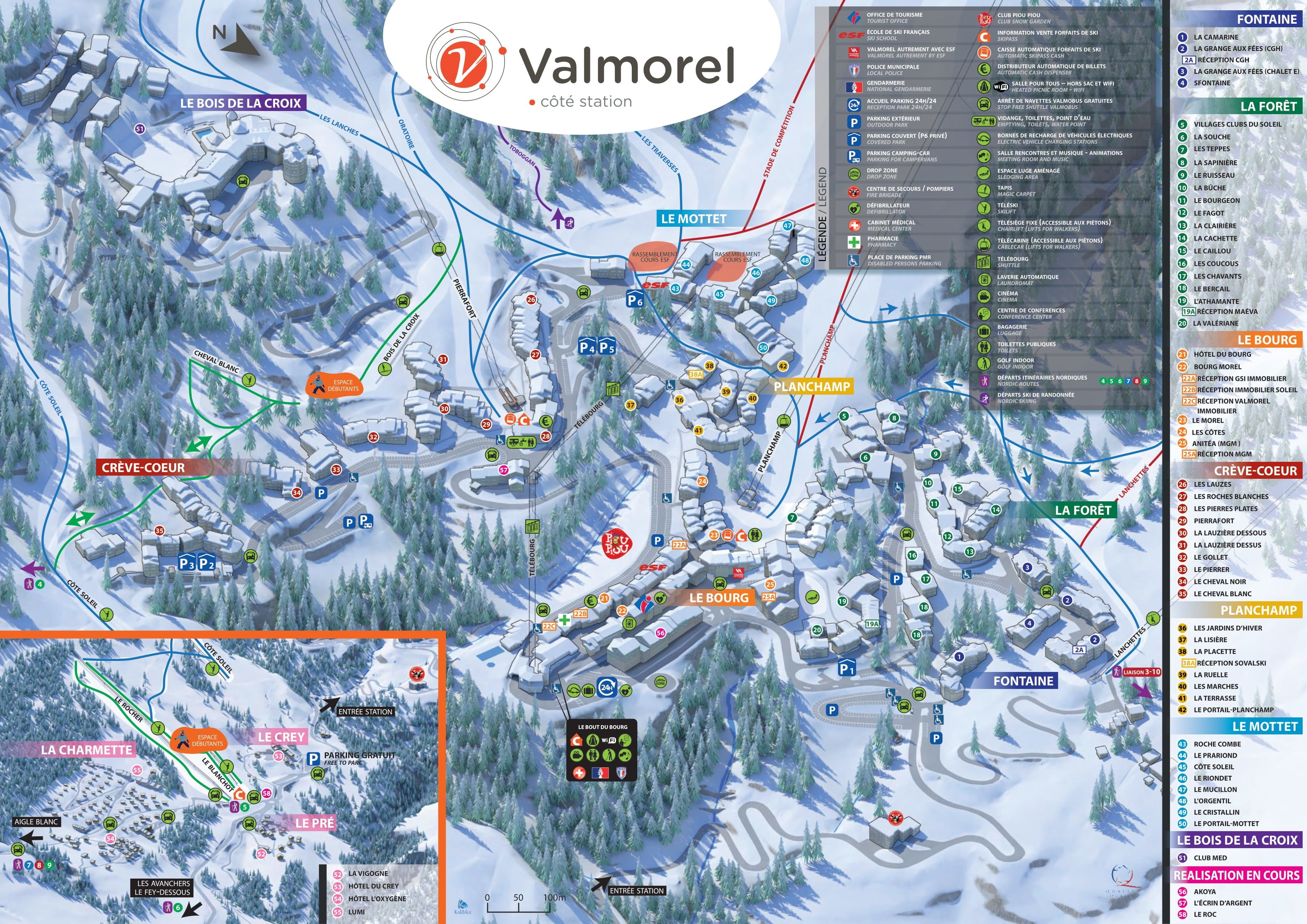 Valmorel map