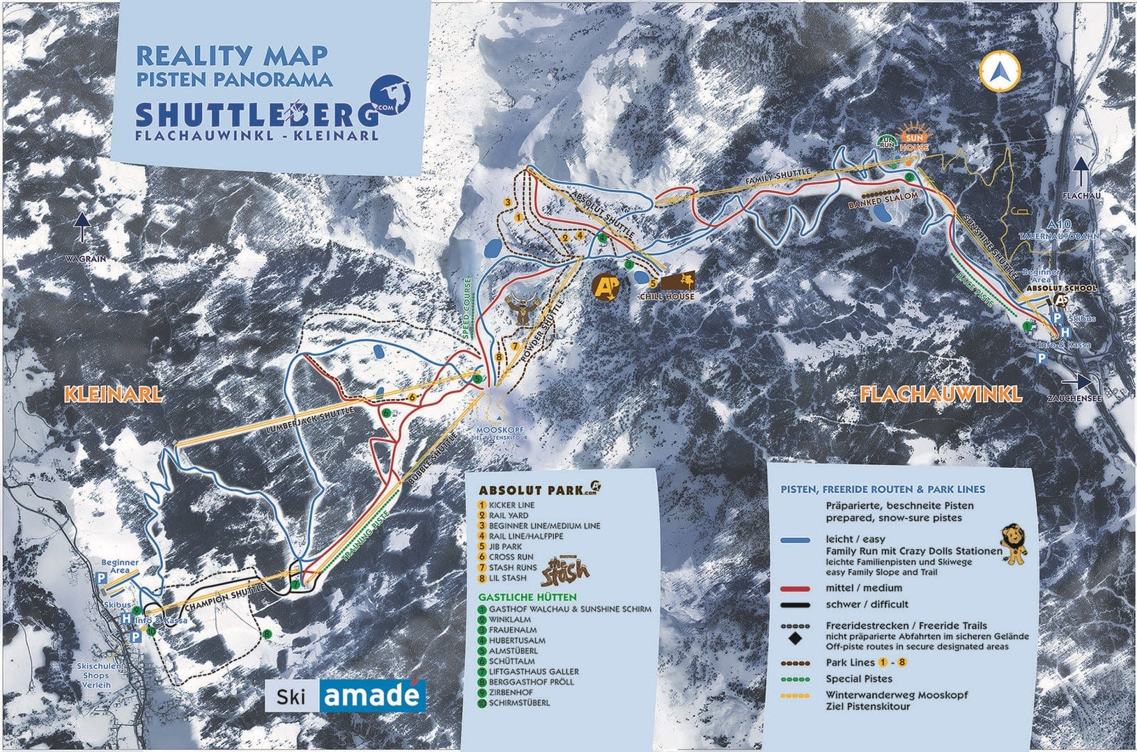 Kleinarl piste map