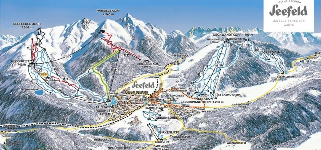 Seefeld piste map